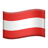 Flag: Austria Emoji, Apple style