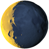 Waning Crescent Moon Emoji, Apple style