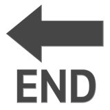 End Arrow Emoji, Apple style