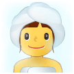 Person in Steamy Room Emoji, Samsung style