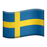 Flag: Sweden Emoji, Apple style