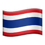 Flag: Thailand Emoji, Apple style