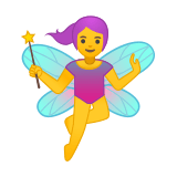 Woman Fairy Emoji, Google style