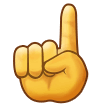Index Pointing Up Emoji, Samsung style