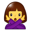 Woman Gesturing No Emoji, Samsung style