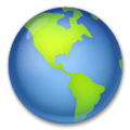 Globe Showing Americas Emoji, LG style