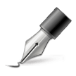 Black Nib Emoji, Samsung style