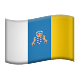 Flag: Canary Islands Emoji, Apple style