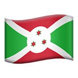 Flag: Burundi Emoji, Apple style