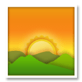Sunrise Over Mountains Emoji, LG style