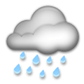 Cloud with Rain Emoji, LG style