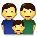 Family: Man, Man, Boy Emoji, LG style