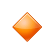 Small Orange Diamond Emoji, Samsung style