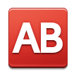 Ab Button (Blood Type) Emoji, Samsung style