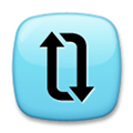 Clockwise Vertical Arrows Emoji, LG style