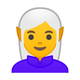 Woman Elf Emoji, Google style