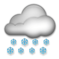 Cloud with Snow Emoji, LG style