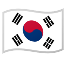 Flag: South Korea Emoji, Microsoft style