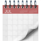 Spiral Calendar Emoji, Apple style