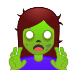 Woman Zombie Emoji, Google style