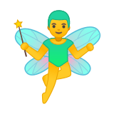 Man Fairy Emoji, Google style