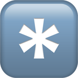 Keycap Asterisk Emoji, Apple style