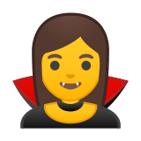 Woman Vampire Emoji, Google style