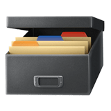 Card File Box Emoji, Apple style