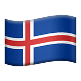 Flag: Iceland Emoji, Apple style