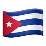 Flag: Cuba Emoji, Apple style