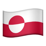 Flag: Greenland Emoji, Apple style
