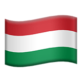 Flag: Hungary Emoji, Apple style
