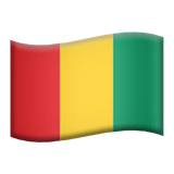 Flag: Guinea Emoji, Apple style