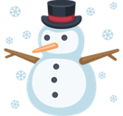 Snowman Emoji, Facebook style