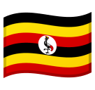 Flag: Uganda Emoji, Microsoft style