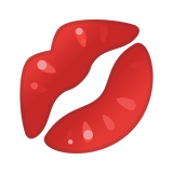 Kiss Mark Emoji, Google style