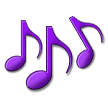 Musical Notes Emoji, Samsung style
