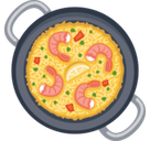 Shallow Pan of Food Emoji, Facebook style