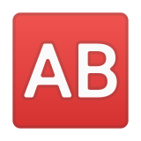 Ab Button (Blood Type) Emoji, Google style