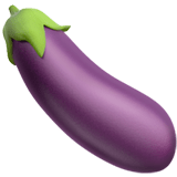 Eggplant Emoji, Apple style
