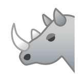 Rhinoceros Emoji, Google style
