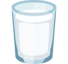 Glass of Milk Emoji, Facebook style