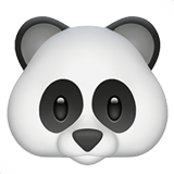 Panda Face Emoji, Apple style