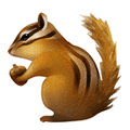 Chipmunk Emoji, Apple style