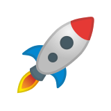 Rocket Emoji, Google style
