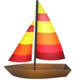 Sailboat Emoji, Apple style