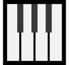 Musical Keyboard Emoji, Microsoft style
