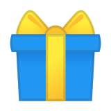Wrapped Gift Emoji, Google style