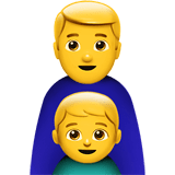 Family: Man, Boy Emoji, Apple style