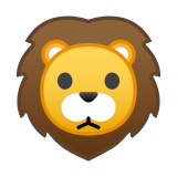 Lion Face Emoji, Google style
